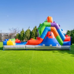 Block20Waterslide20sideview 1772151099 16' Double Lane Waterslide (Block Party)