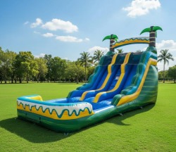 15' Double Lane Waterslide (Palm Tree)