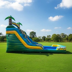 Double20Lane20Waterslide20sideview 1772150196 15' Double Lane Waterslide (Palm Tree)